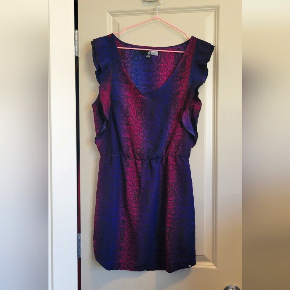Volcom Purple and Pink Dress